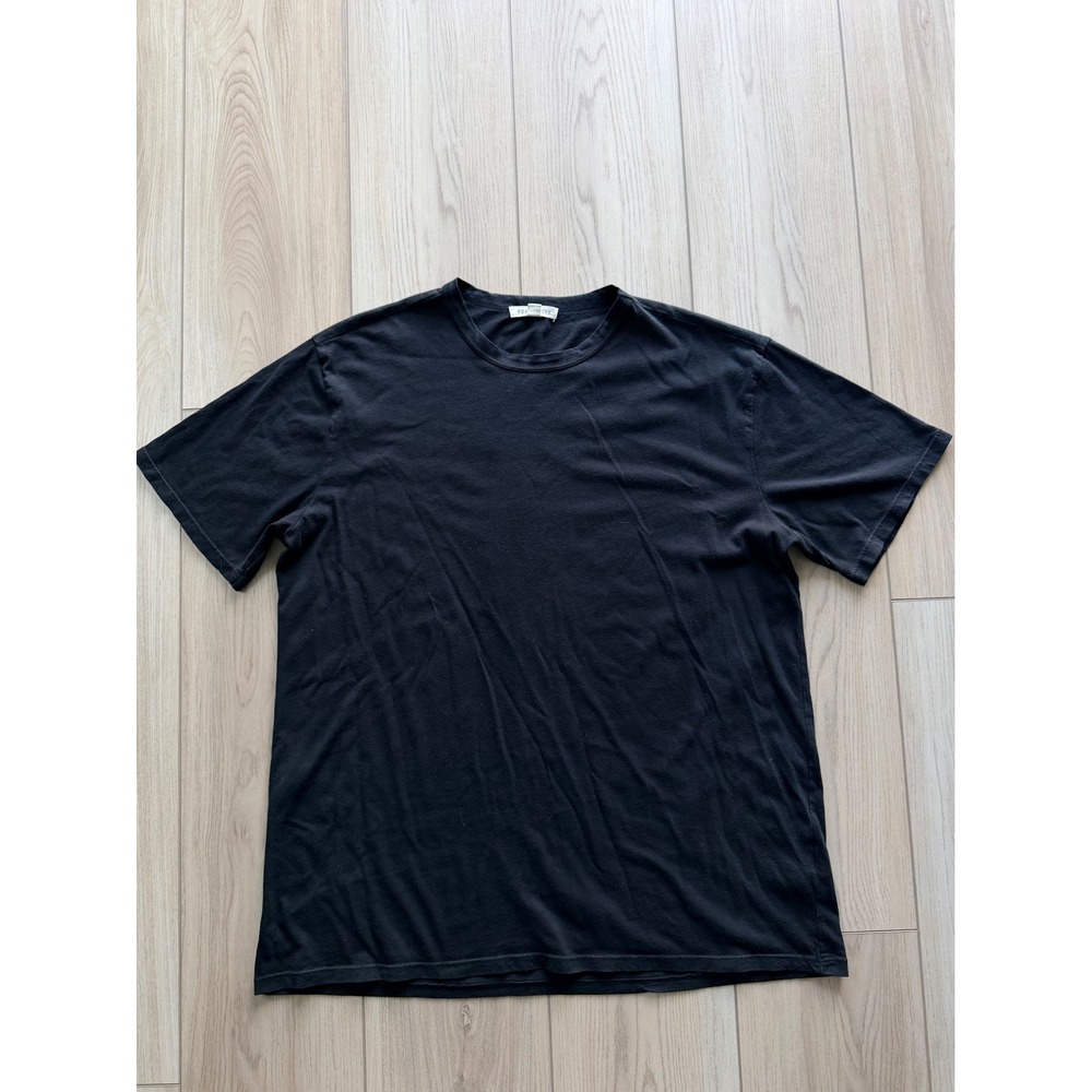Forty Five T-Shirt Mens Medium Black Short Sleeve Crewneck Made in USA